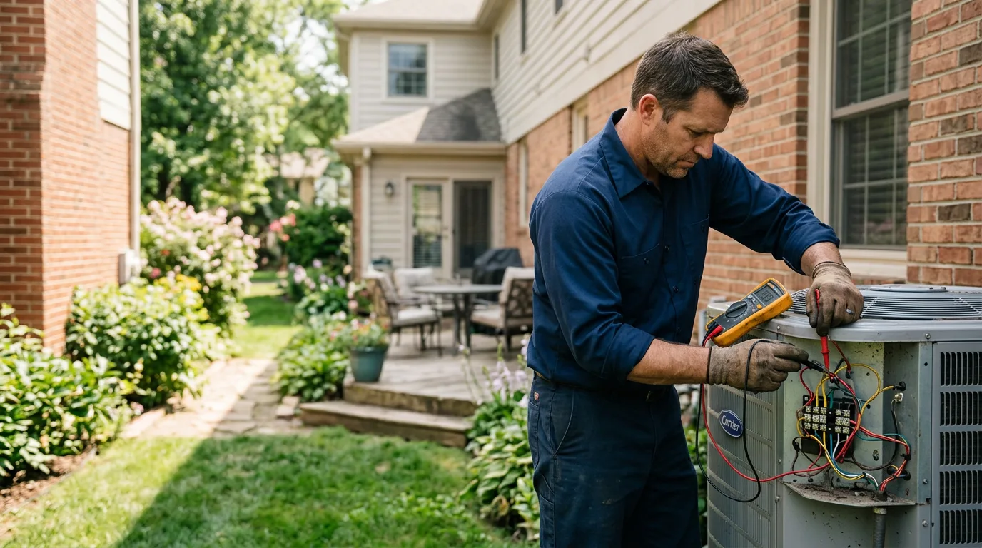 HVAC technician working near Hurt, VA